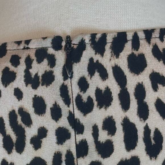 MAJE Ricata Leopard Print Ruched Ruffle Skirt Mini Dress Size FR 40 / US 8 - Picture 10 of 15